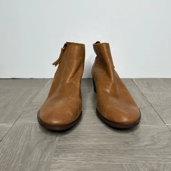 Lucky Brand Blandre Brown Leather Bootie 9 1/2 M - Picture 2 of 8